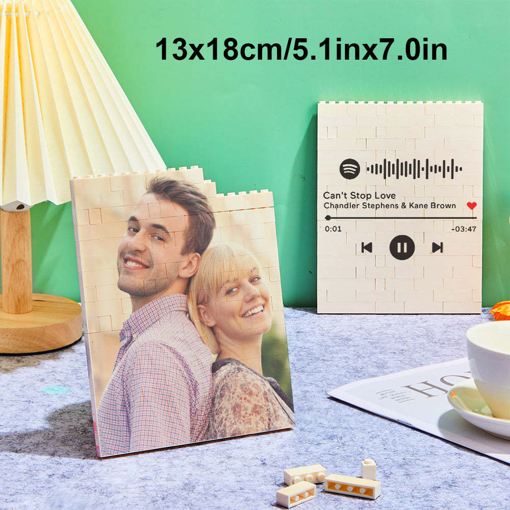Custom Block Puzzle Personalized Photo Building Brick Multiple Shapes and Sizes Gift for Lover - SantaSocks