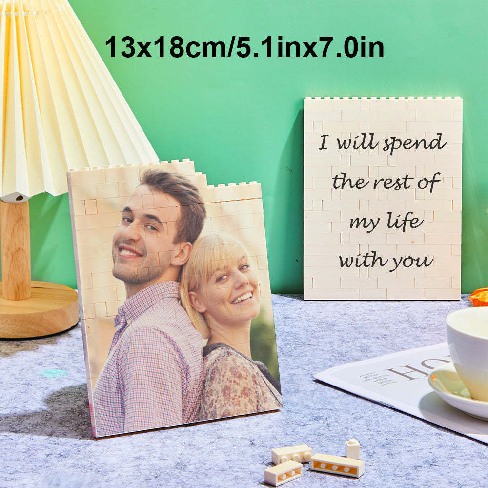 Custom Block Puzzle Personalized Photo Building Brick Multiple Shapes and Sizes Gift for Lover - SantaSocks