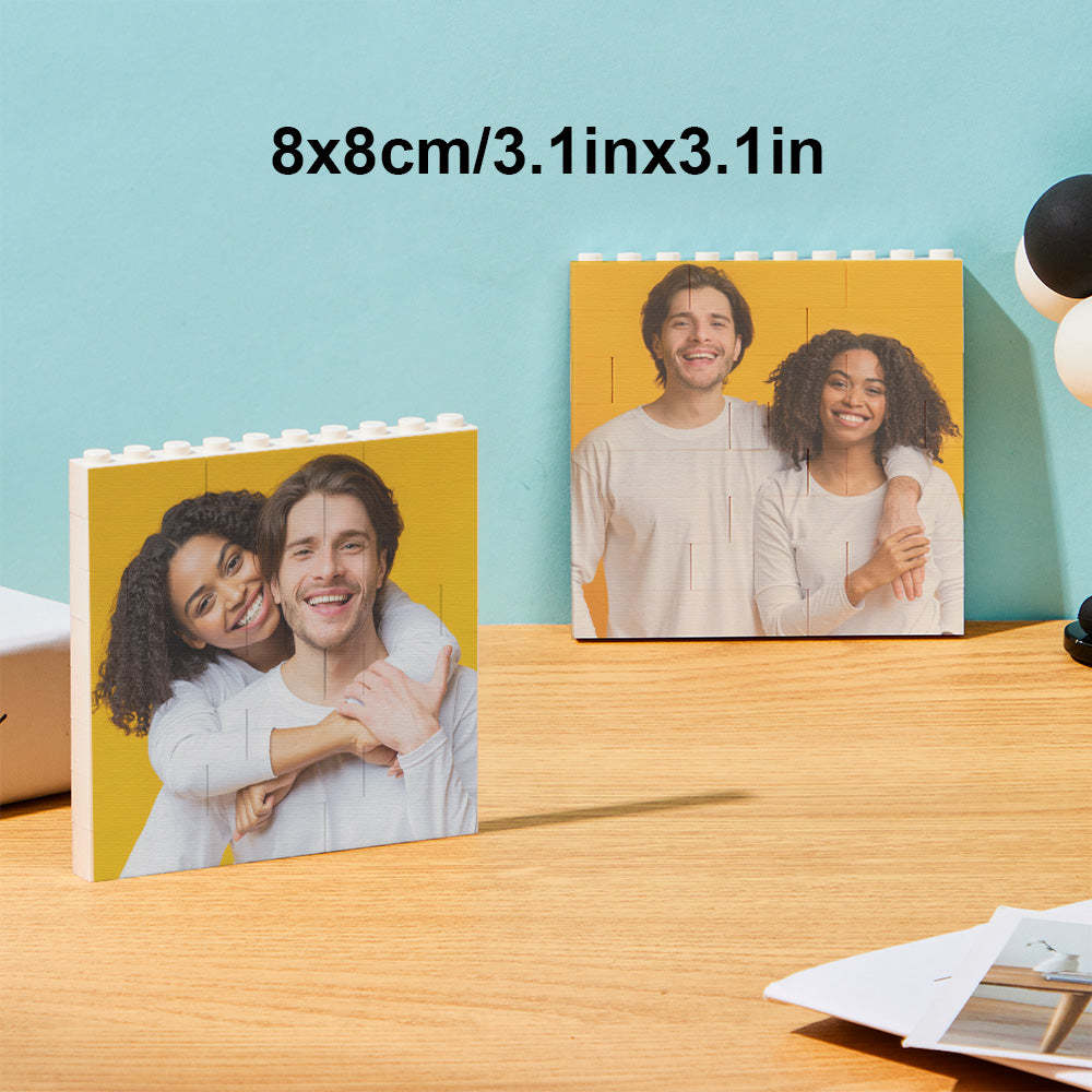 Custom Block Puzzle Personalized Photo Building Brick Multiple Shapes and Sizes Gift for Lover - SantaSocks
