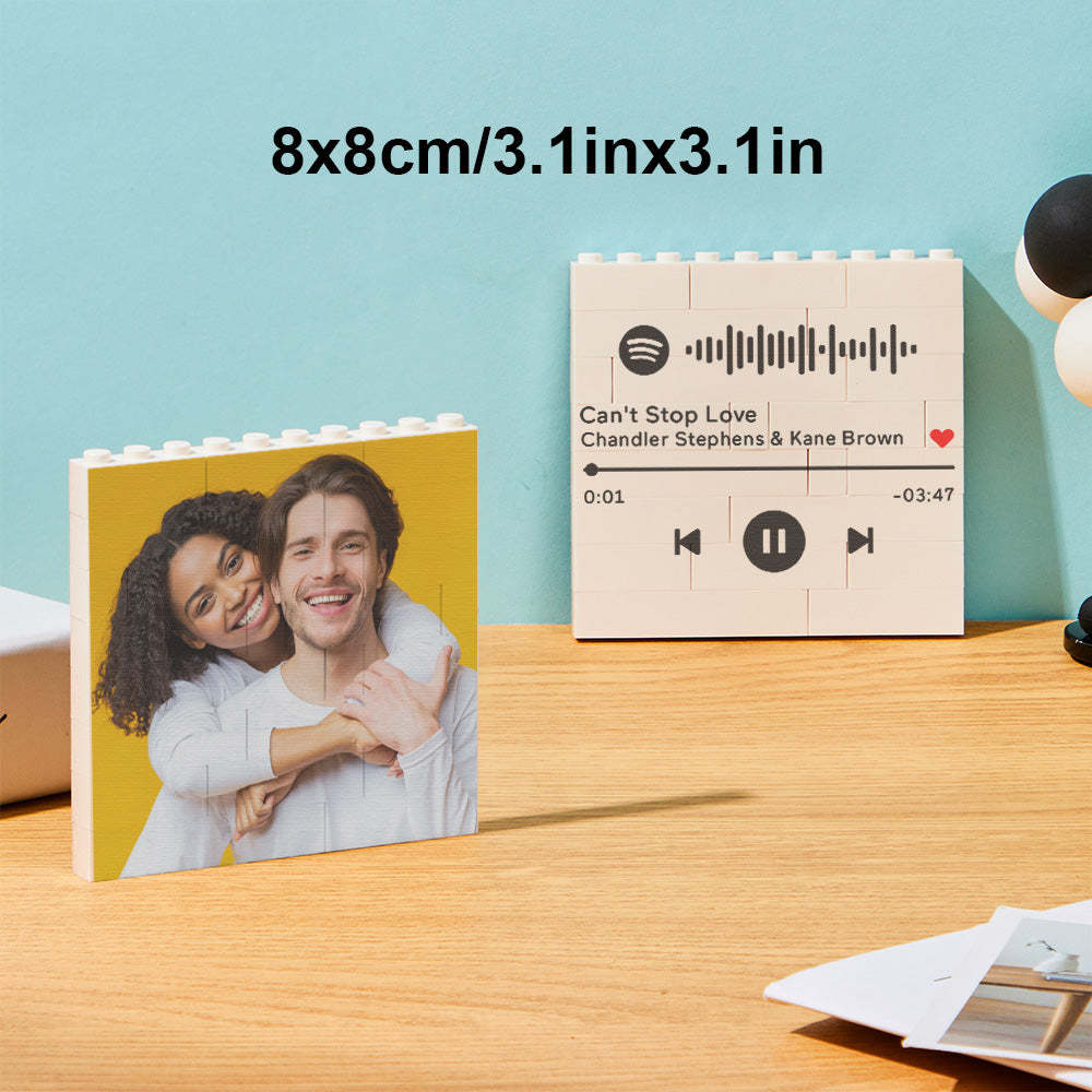 Custom Block Puzzle Personalized Photo Building Brick Multiple Shapes and Sizes Gift for Lover - SantaSocks