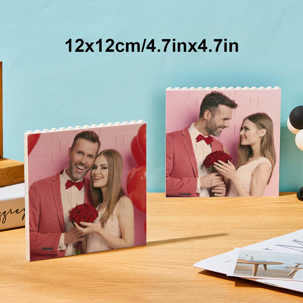 Custom Block Puzzle Personalized Photo Building Brick Multiple Shapes and Sizes Gift for Lover - SantaSocks