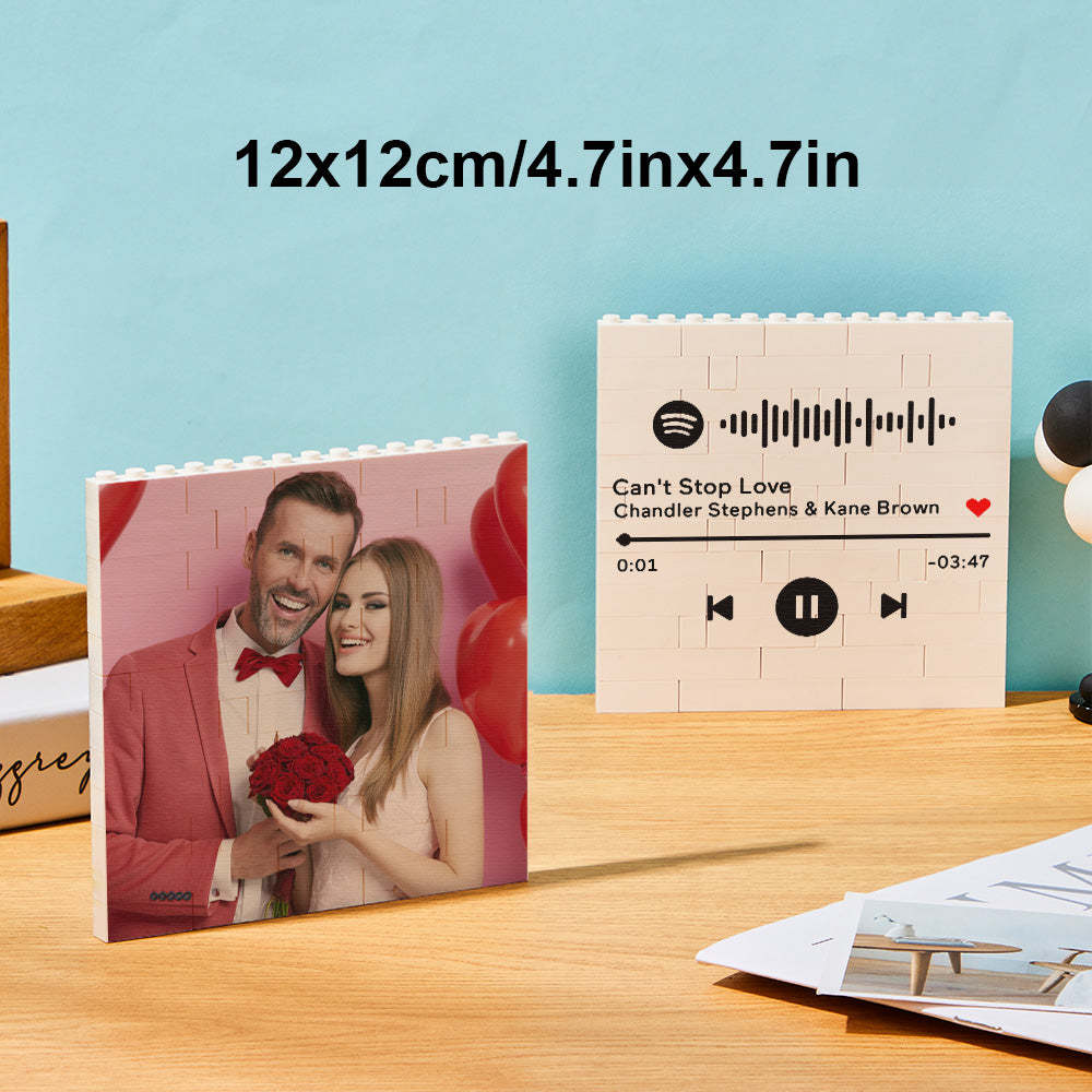 Custom Block Puzzle Personalized Photo Building Brick Multiple Shapes and Sizes Gift for Lover - SantaSocks