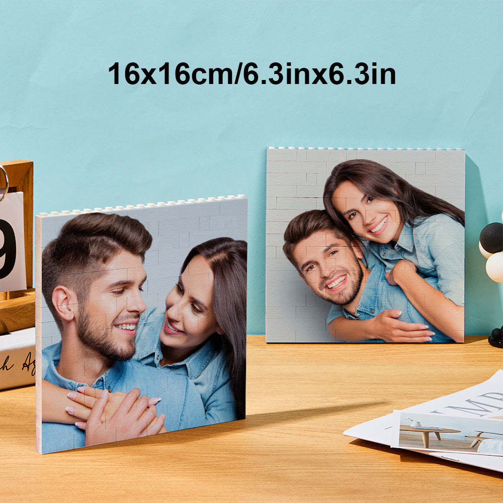 Custom Block Puzzle Personalized Photo Building Brick Multiple Shapes and Sizes Gift for Lover - SantaSocks