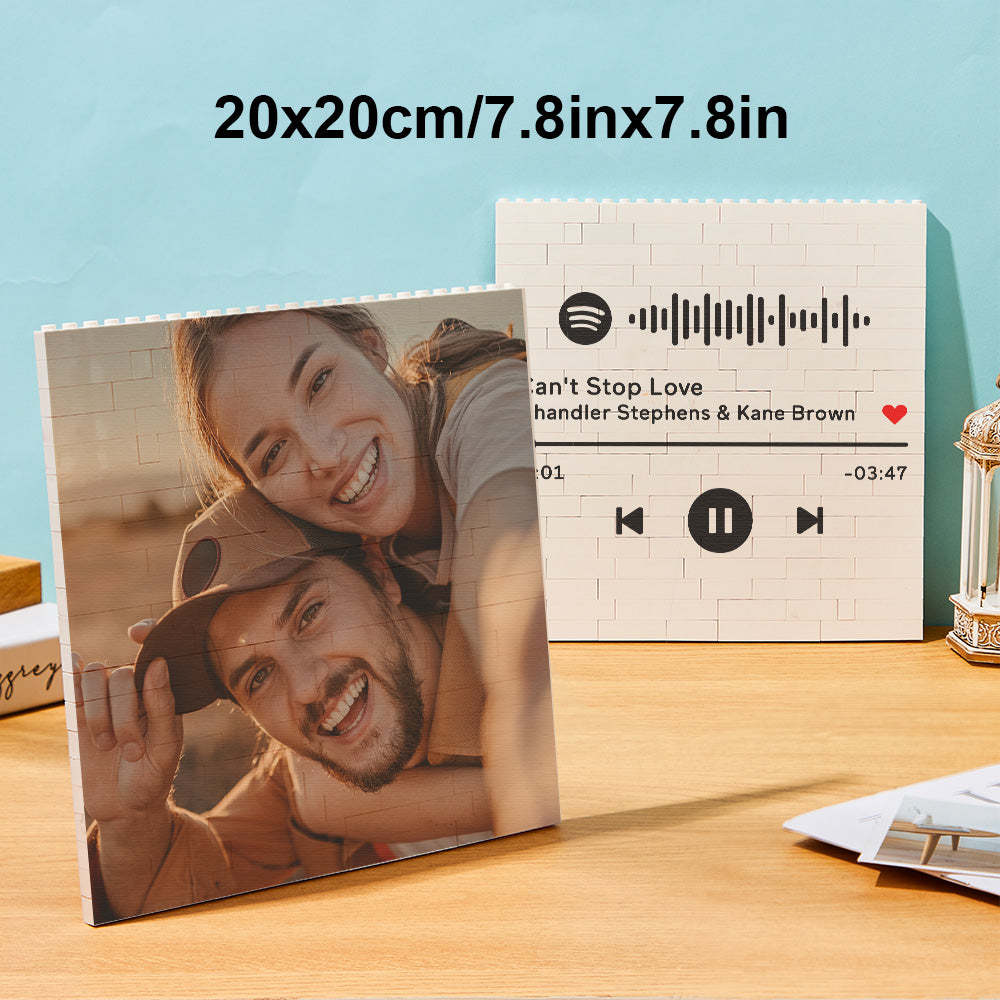 Custom Block Puzzle Personalized Photo Building Brick Multiple Shapes and Sizes Gift for Lover - SantaSocks