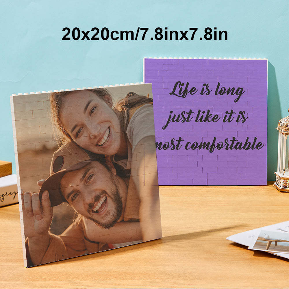 Custom Block Puzzle Personalized Photo Building Brick Multiple Shapes and Sizes Gift for Lover - SantaSocks