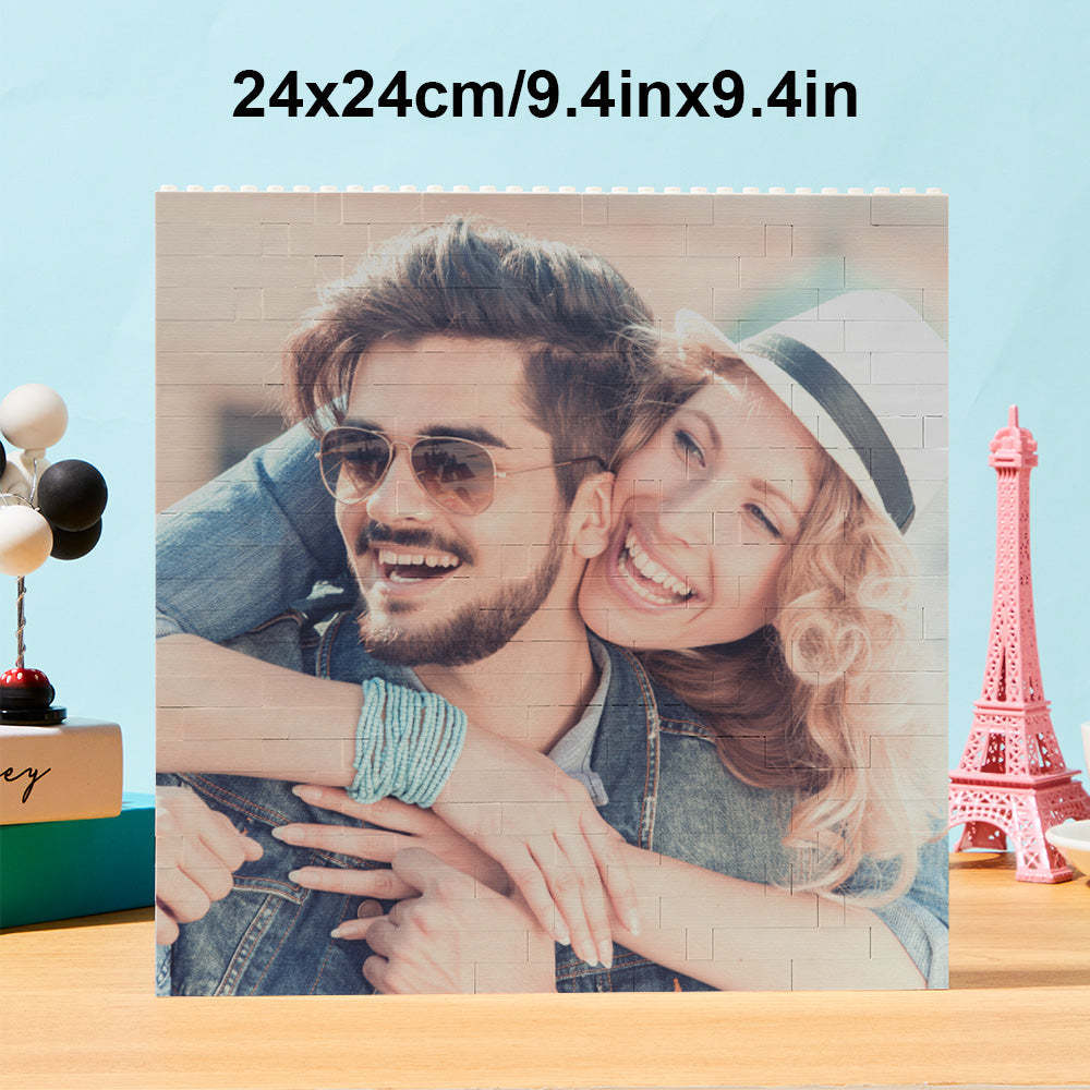 Custom Block Puzzle Personalized Photo Building Brick Multiple Shapes and Sizes Gift for Lover - SantaSocks