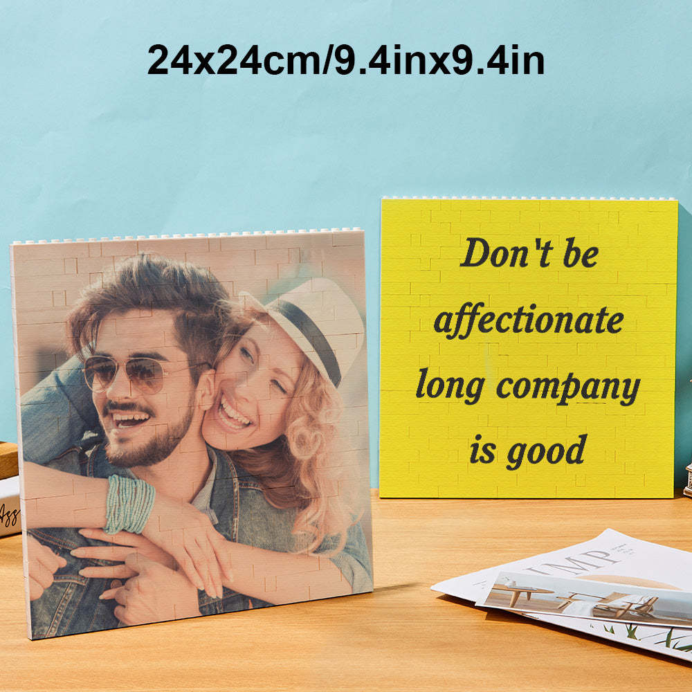 Custom Block Puzzle Personalized Photo Building Brick Multiple Shapes and Sizes Gift for Lover - SantaSocks