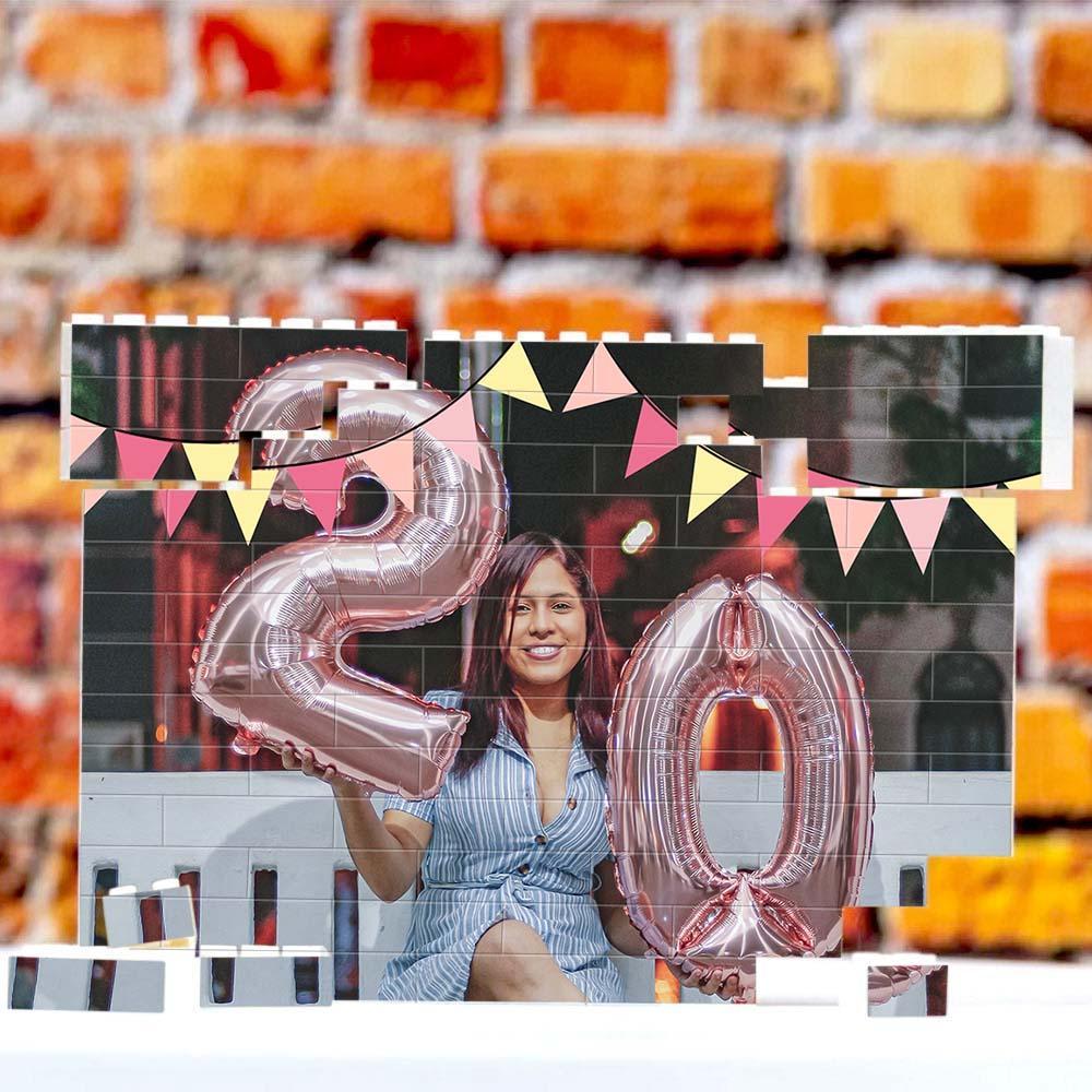 Custom Collage Photo Building Blocks Square Shape Building Bricks Gift for Him