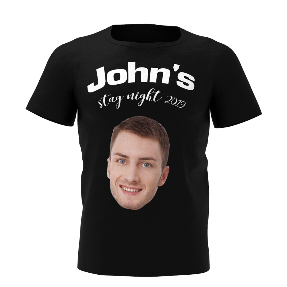 Custom Photo Man Name T-shirt - MyfaceTshirt