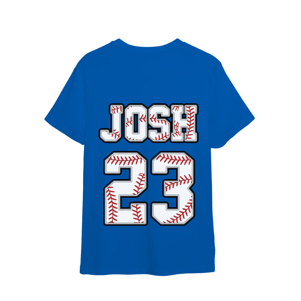 Custom Name And Number For Baseball Lovers Shirt - MyPhotoSocksAu
