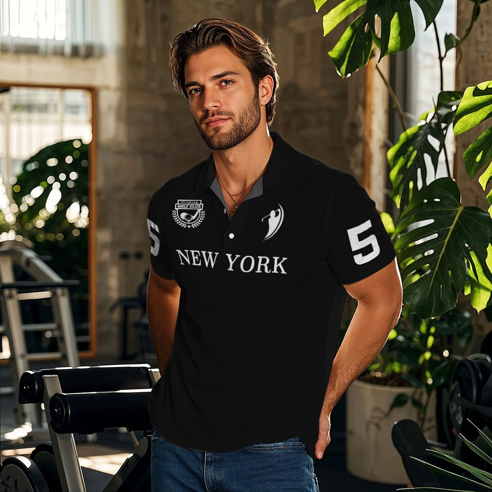 Custom Face Polo Teal Logo Hawaii Palm Trees Performance Golf Polo Shirt Gift - MyPhotoSocksAu