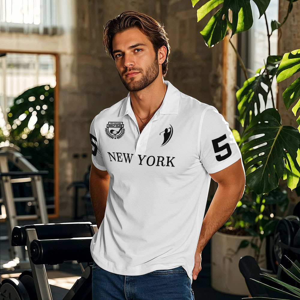 Custom Face Polo Teal Logo Hawaii Palm Trees Performance Golf Polo Shirt Gift - MyPhotoSocksAu