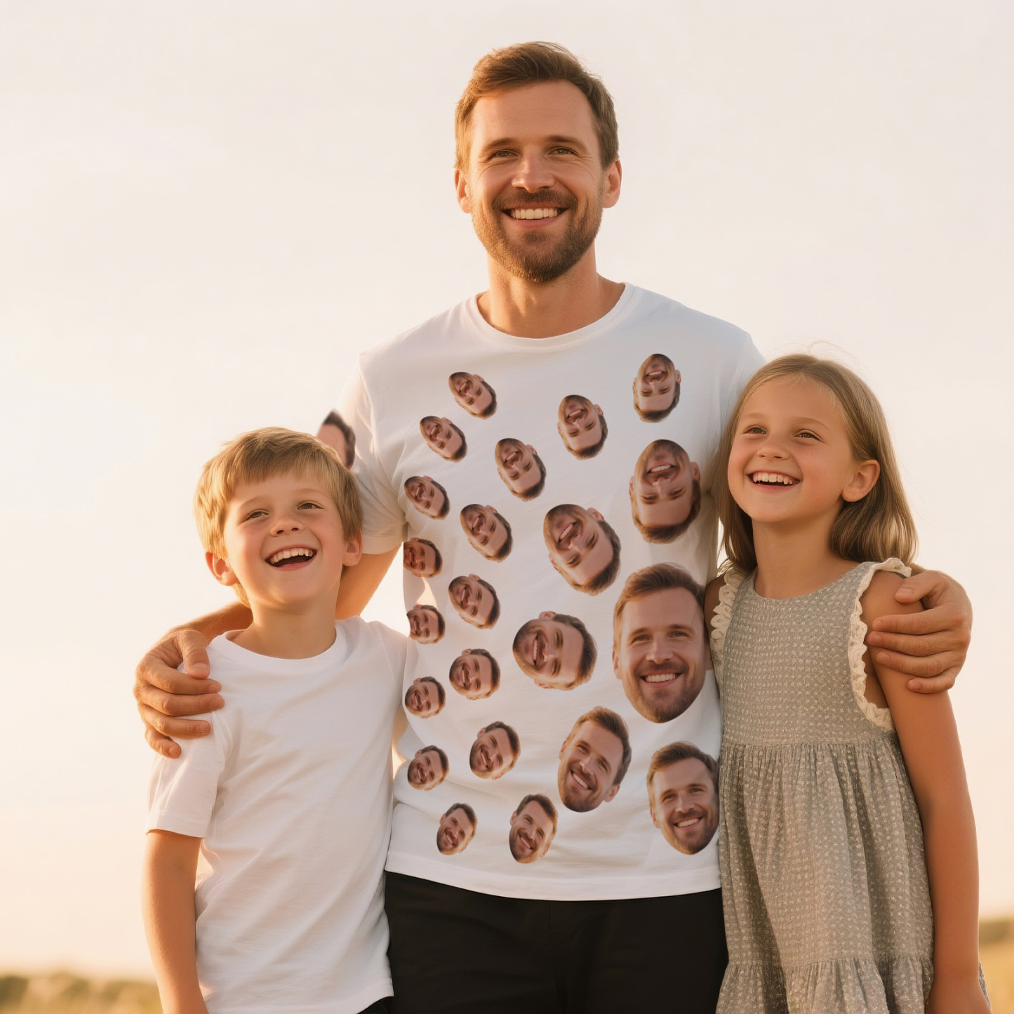 Personalized Dad Shirt Best Dad Ever Father's Day Shirt Custom Fathers Day Super Dad Shirt Gift - MyPhotoSocksAu