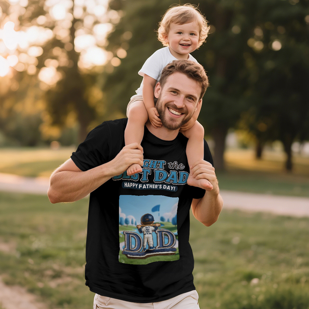 Custom Fathers Day Gift Photo Vintage T-shirts Face T Shirt Personalized Gift for Dad - MyPhotoSocksAu