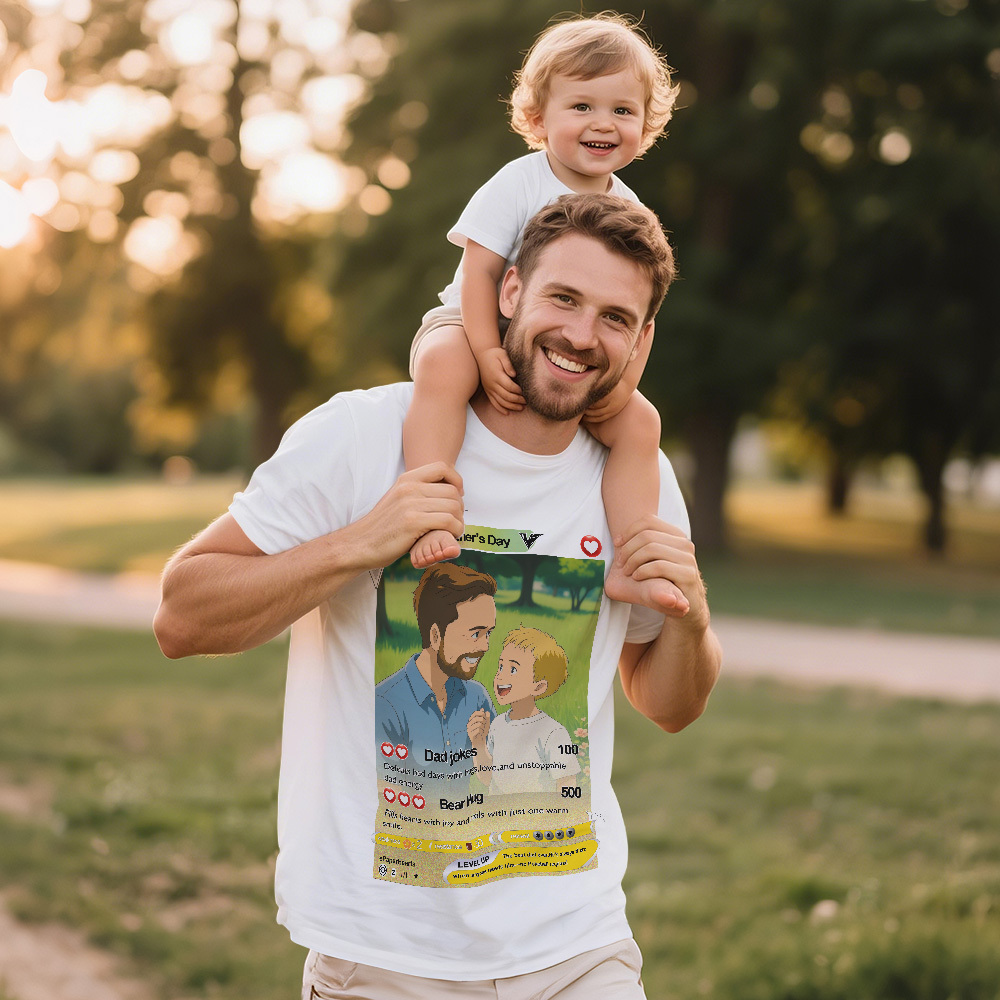 Personalized Fathers Day Photo Vintage T-shirts Face T Shirt Gift for Dad - MyPhotoSocksAu