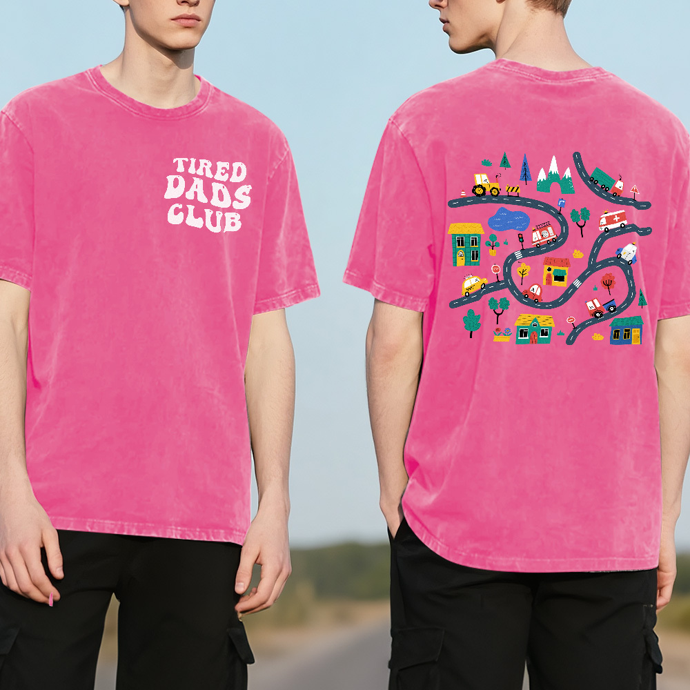 Custom Dads Club Photo Multicolor T-Shirt Personalized Text Shirt for Fathers Day Gift - MyPhotoSocksAu