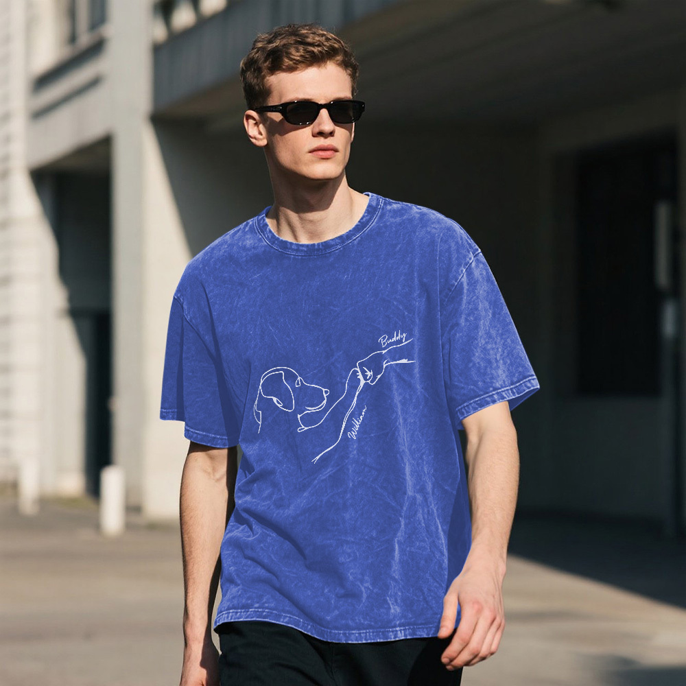 Custom Pet Name Mash T-Shirt Personalized Multicolor Dad Funny Shirt Gift - MyPhotoSocksAu