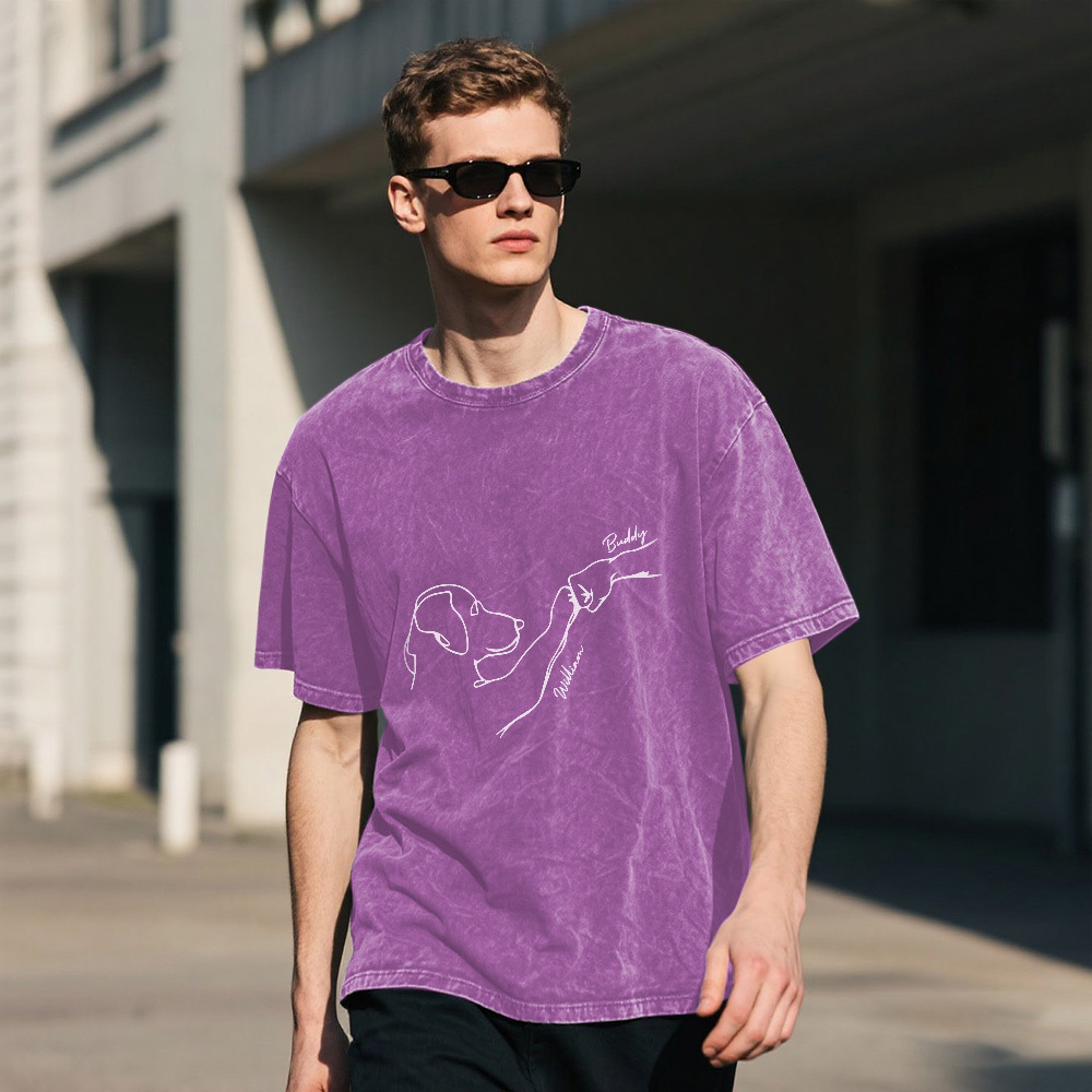 Custom Pet Name Mash T-Shirt Personalized Multicolor Dad Funny Shirt Gift - MyPhotoSocksAu