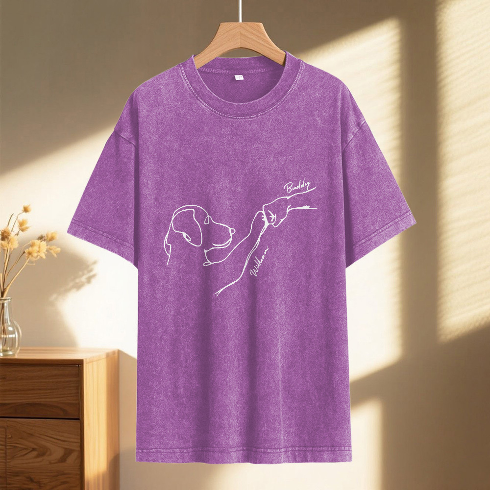 Custom Pet Name Mash T-Shirt Personalized Multicolor Dad Funny Shirt Gift - MyPhotoSocksAu