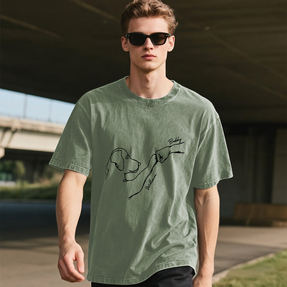 Custom Pet Name Mash T-Shirt Personalized Multicolor Dad Funny Shirt Gift - MyPhotoSocksAu