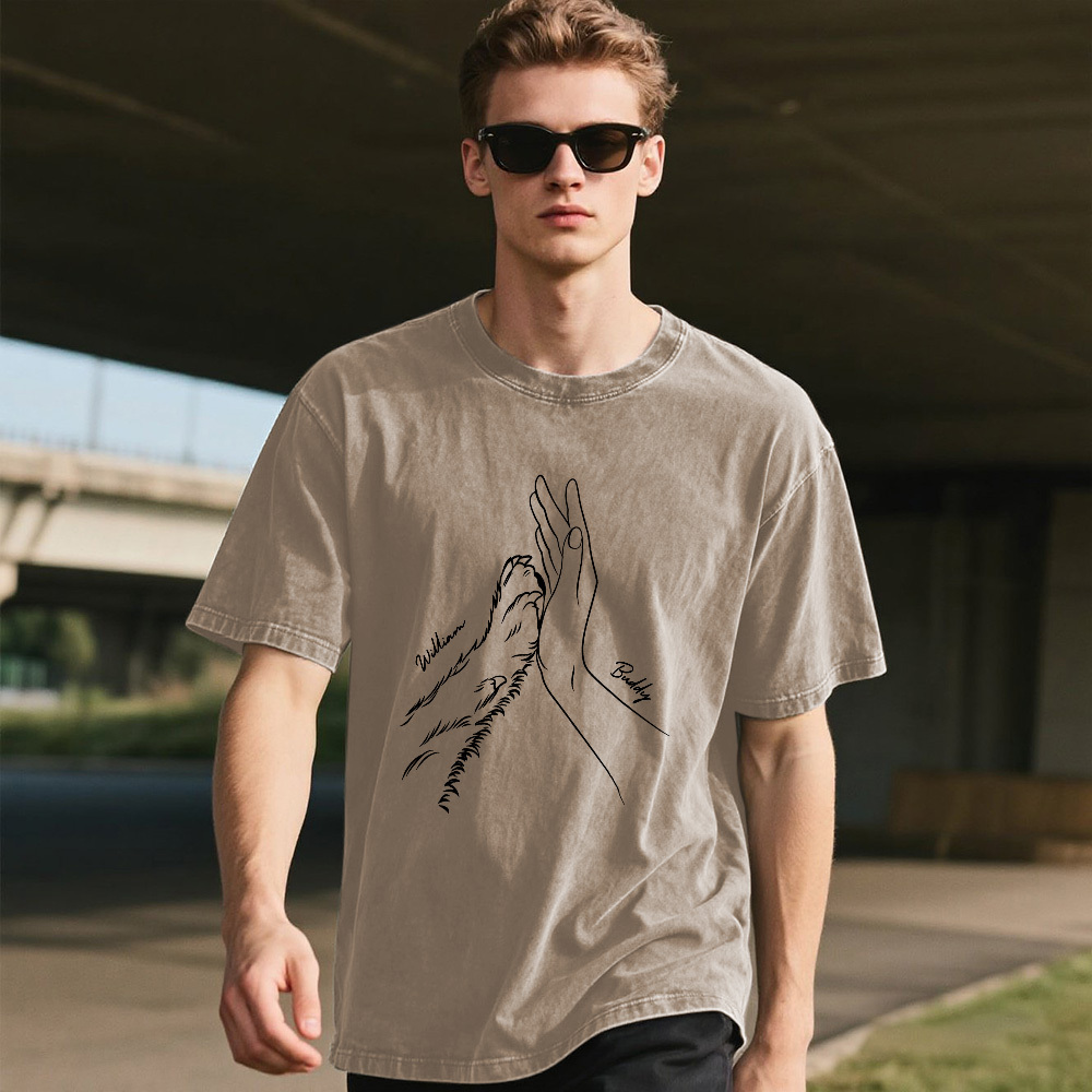 Custom Pet Name Mash T-Shirt Personalized Multicolor Dad Funny Shirt Gift - MyPhotoSocksAu