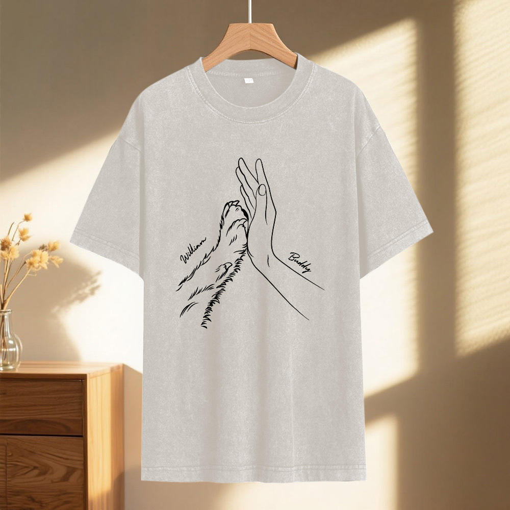 Custom Pet Name Mash T-Shirt Personalized Multicolor Dad Funny Shirt Gift - MyPhotoSocksAu