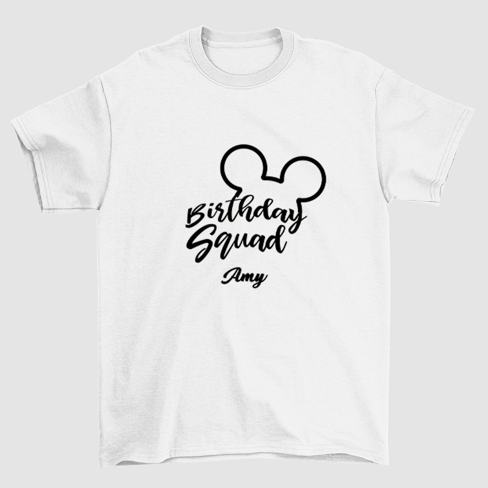 Custom Birthday Squad Shirt, Custom Mickey Birthday Squad Shirt, Best Squad Birthday Shirt Ideas