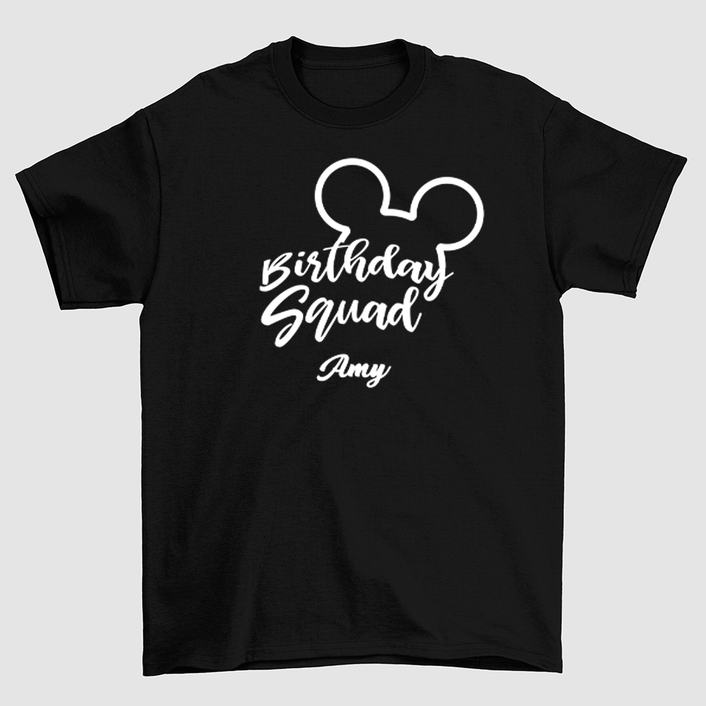 Custom Birthday Squad Shirt, Custom Mickey Birthday Squad Shirt, Best Squad Birthday Shirt Ideas