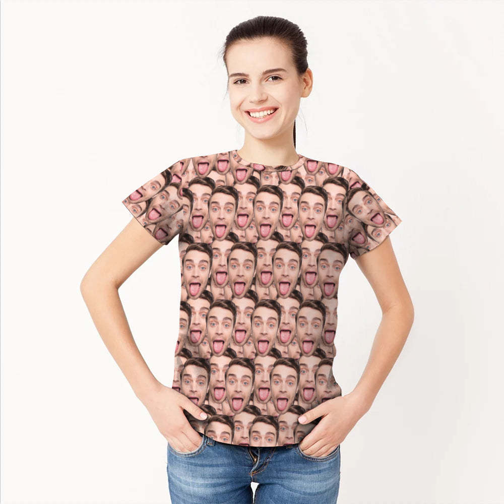 Custom Face Mash Man T-shirt