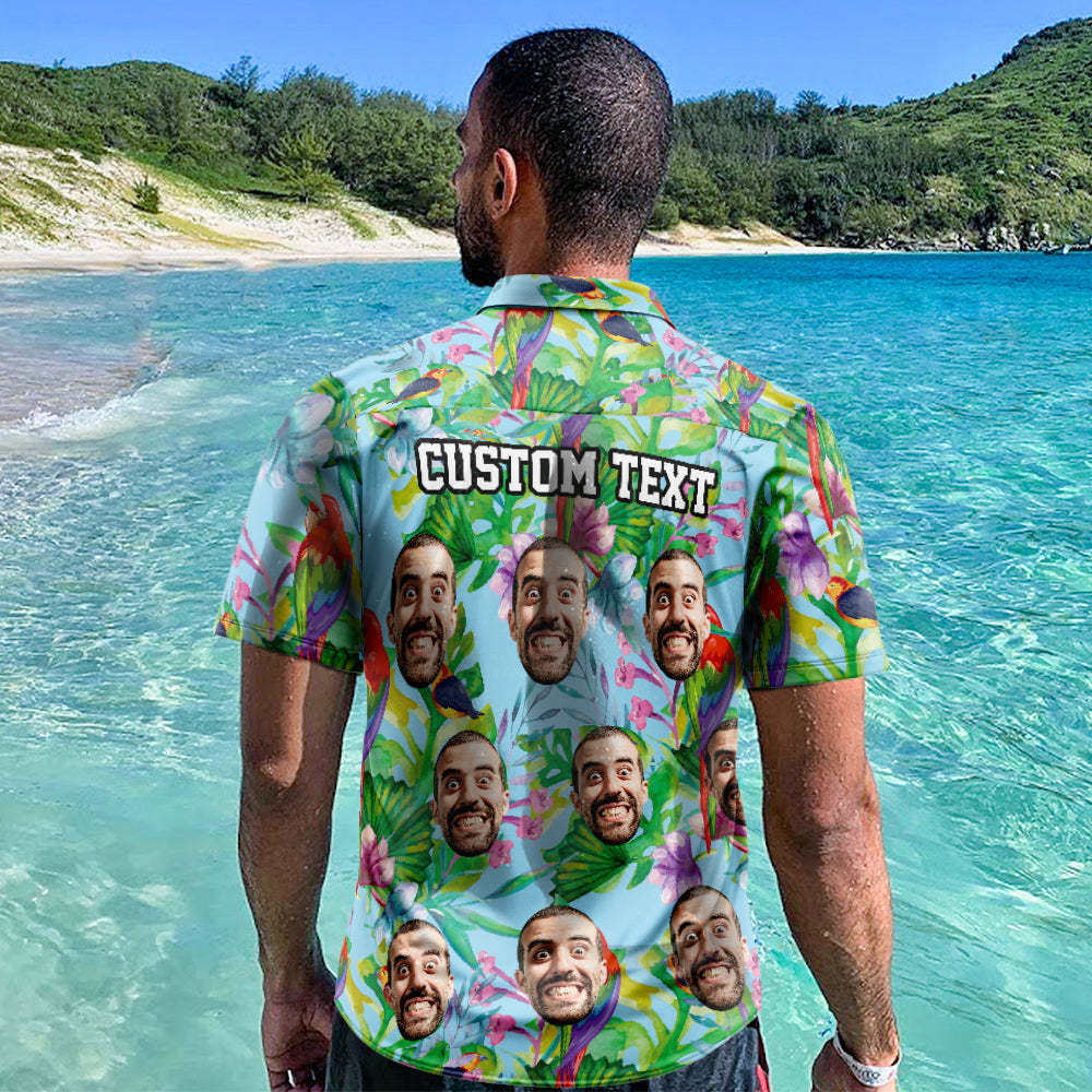 Custom Hawaiian Shirts Enjoy Summer Time Online Preview Aloha Beach Shirt For Men - My Photo Socks AU