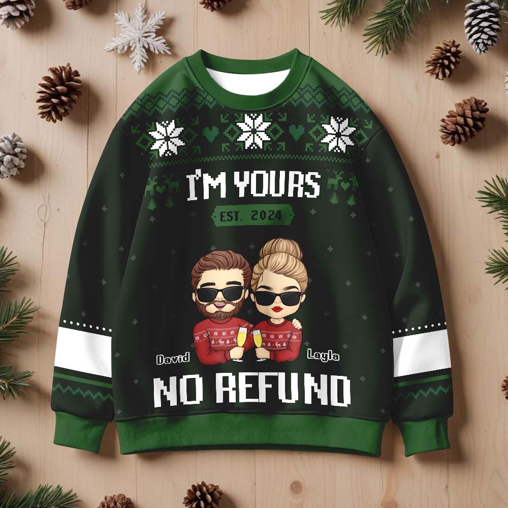Custom Chrismas Round Neck Sweatshirt Personalized Crewneck Sweatshirts Xmas Gifts - MyPhotoSocksAu