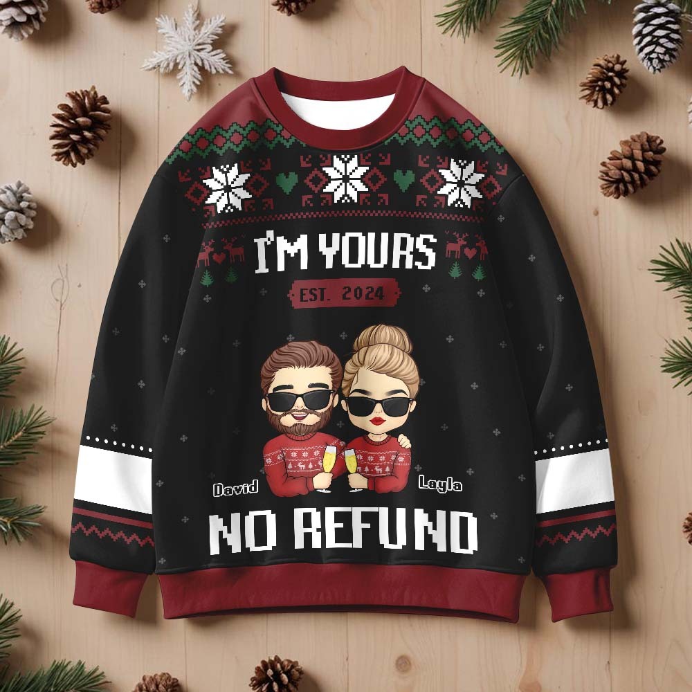 Custom Chrismas Round Neck Sweatshirt Personalized Crewneck Sweatshirts Xmas Gifts - MyPhotoSocksAu