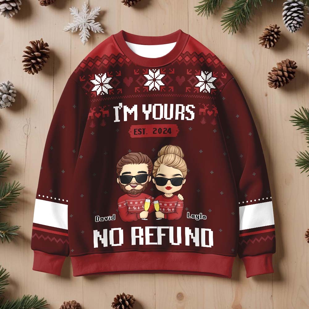 Custom Chrismas Round Neck Sweatshirt Personalized Crewneck Sweatshirts Xmas Gifts - MyPhotoSocksAu