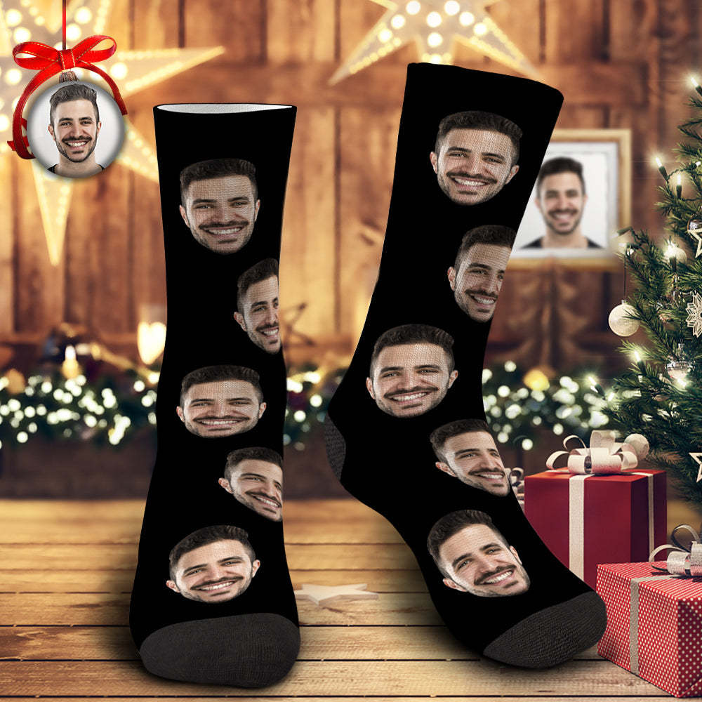 Custom Photo Socks With Your Text Gifts For Mum