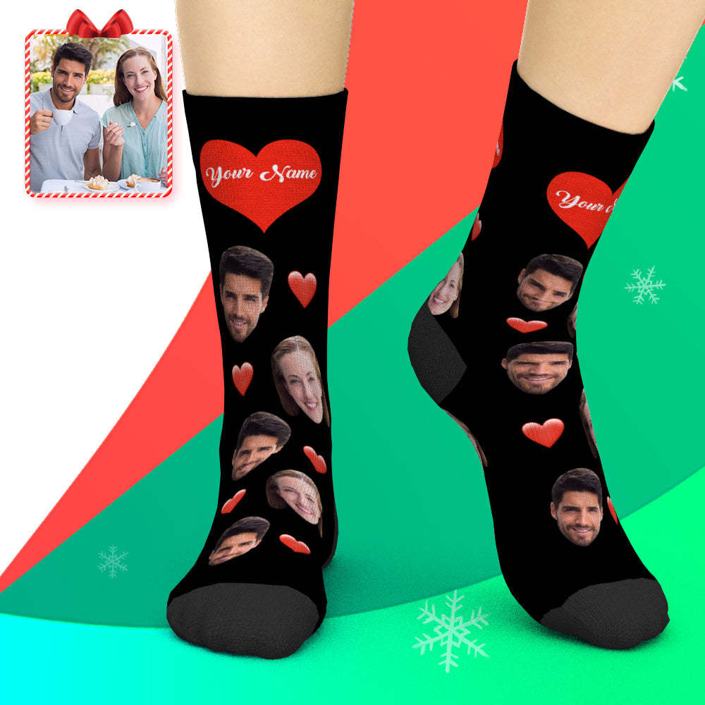 Printed In AU Custom Face Socks Add Pictures and Name My Face Socks -