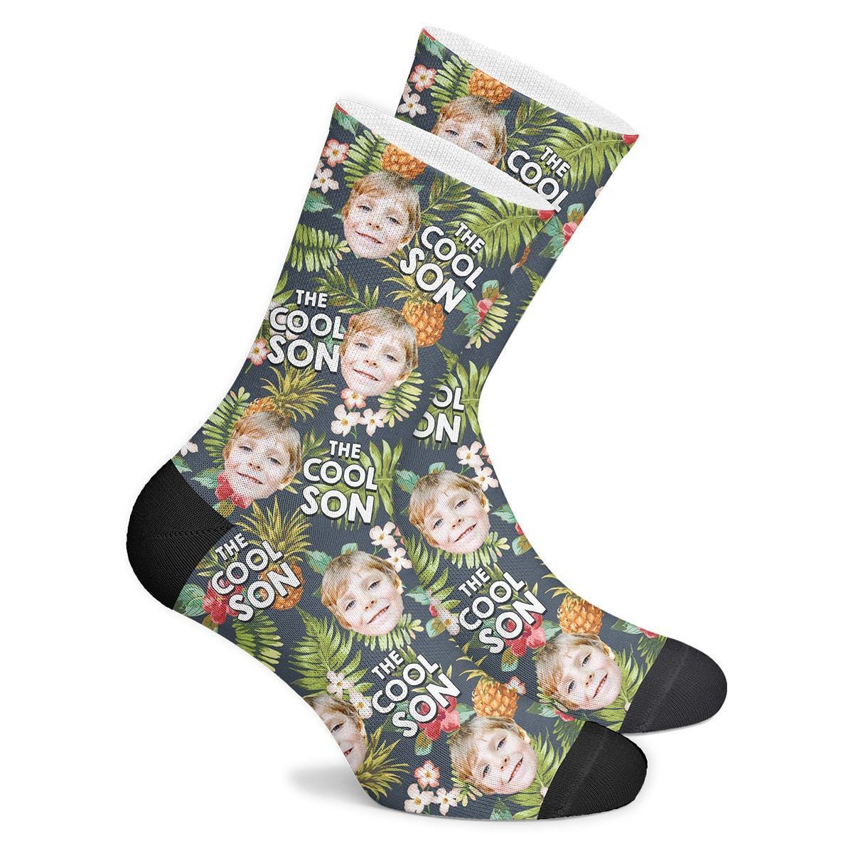 Custom Cool Son Tropical Socks - MyPhotoSocksAU