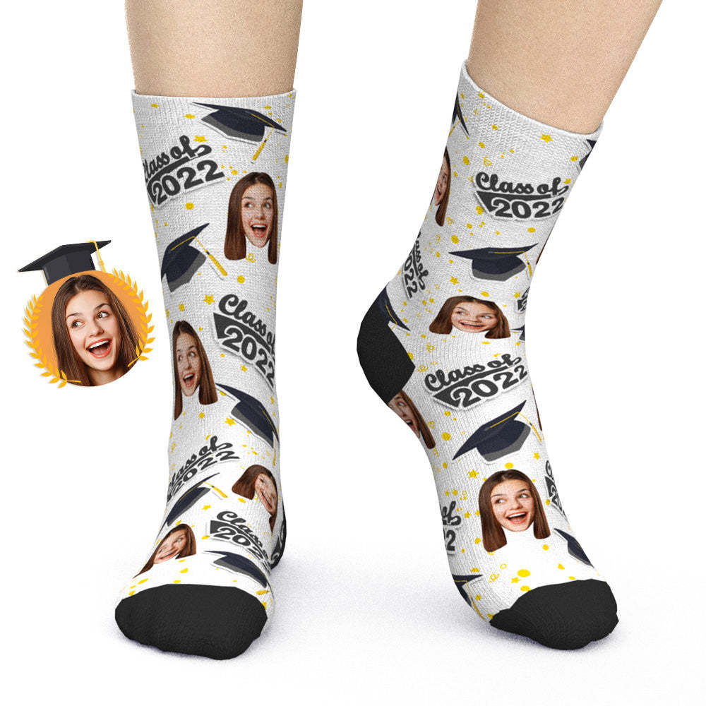 Custom Photo Socks Grad Socks Stars