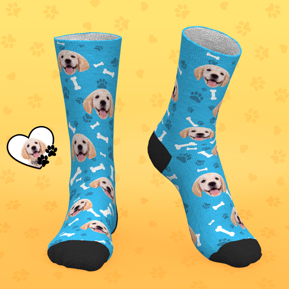 Custom Photo Socks Dog Face Socks Christmas Gifts