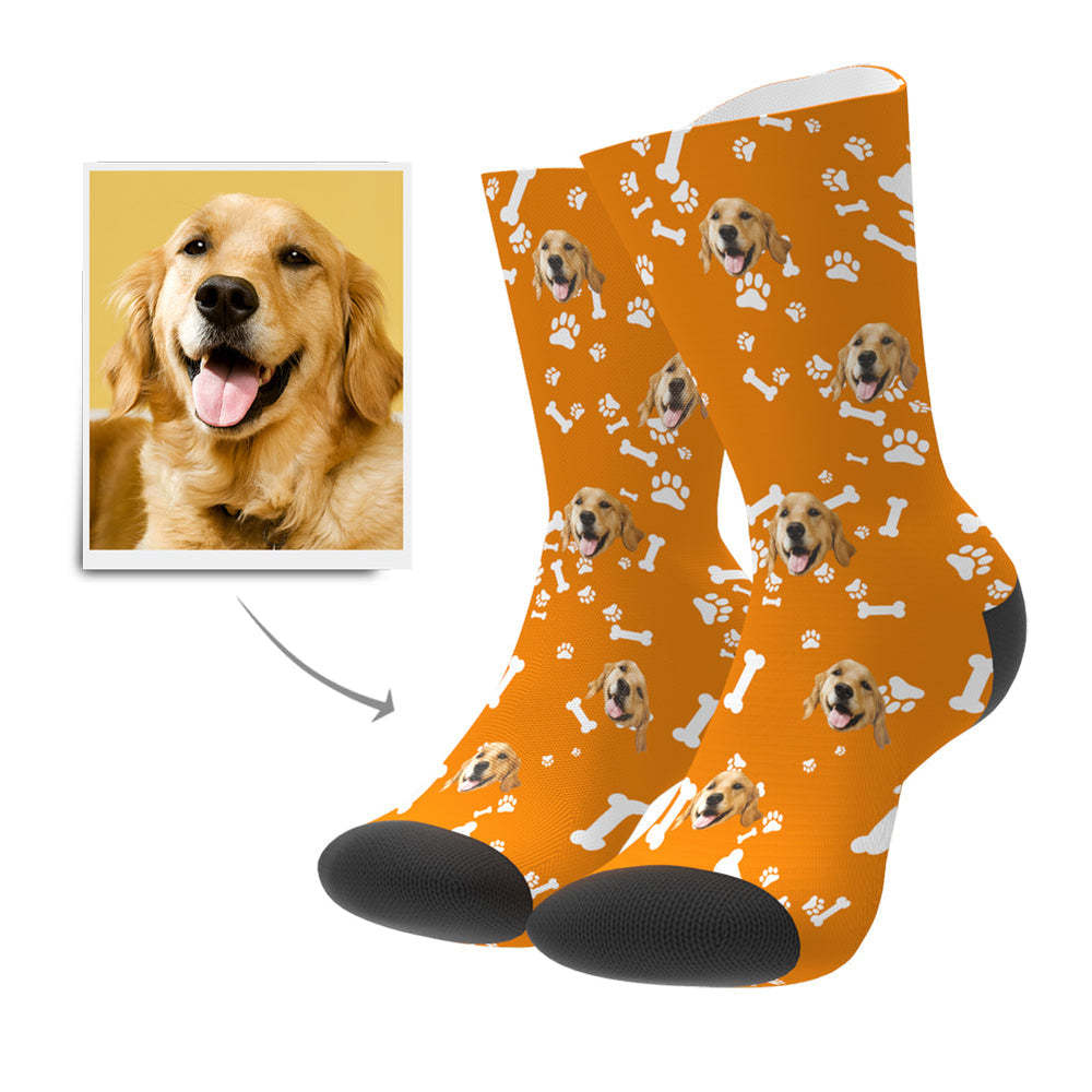 Custom Photo Socks Dog Face Socks