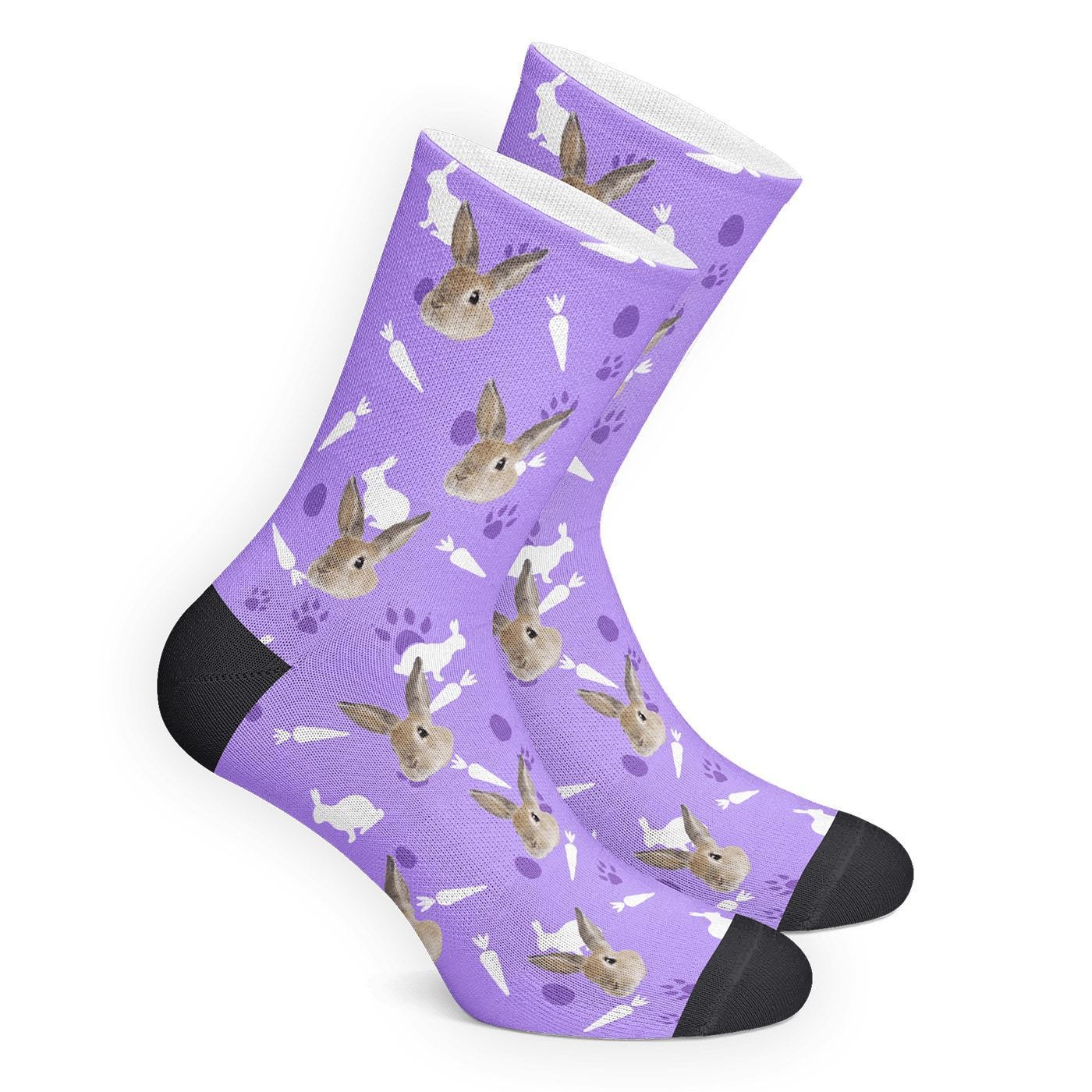 Custom Bunny Socks - MyPhotoSocksAU