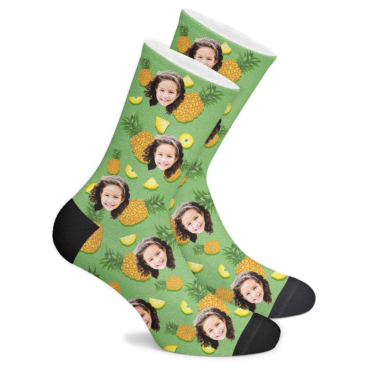 Custom Pineapple Socks - MyPhotoSocksAU