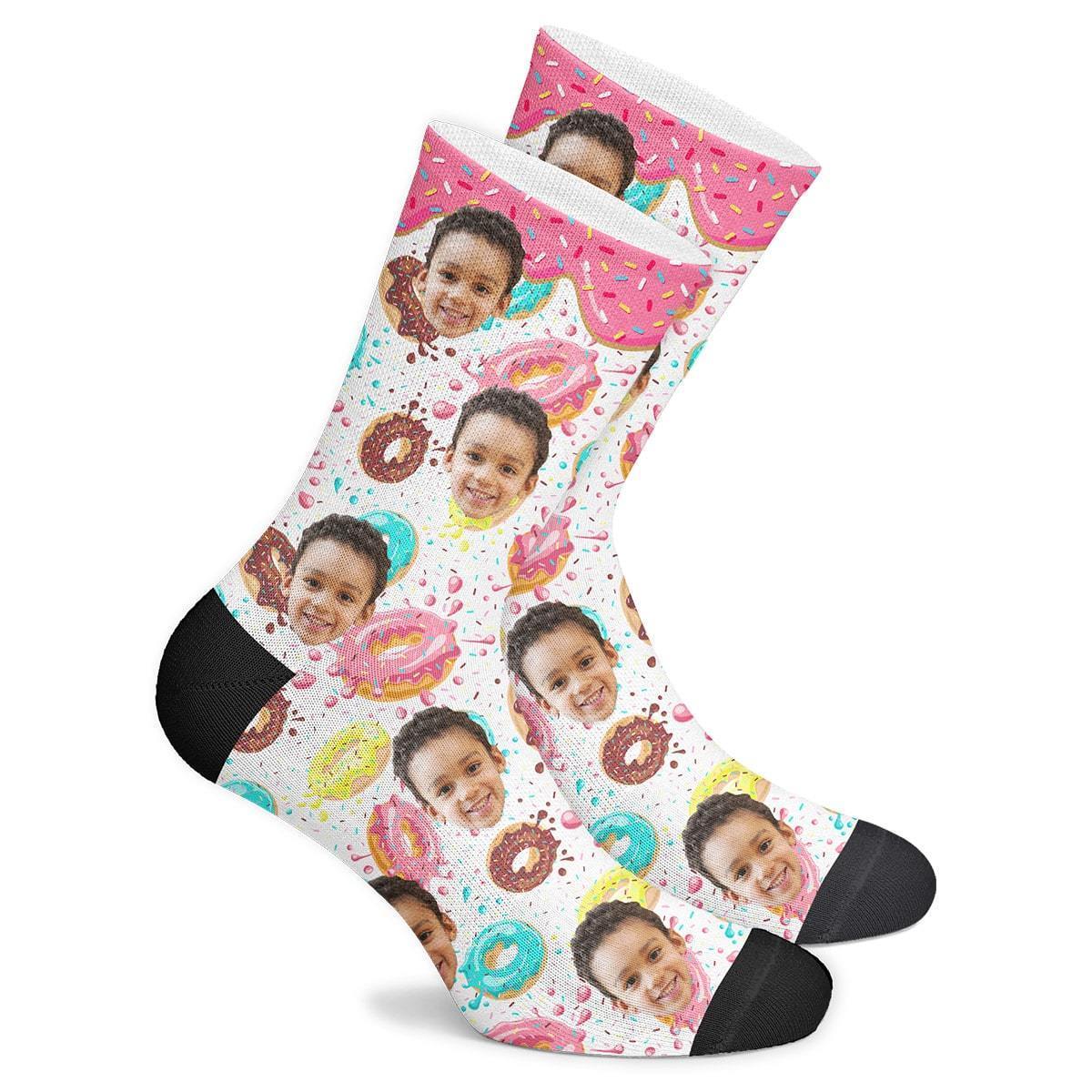 Custom Donut Socks - MyPhotoSocksAU