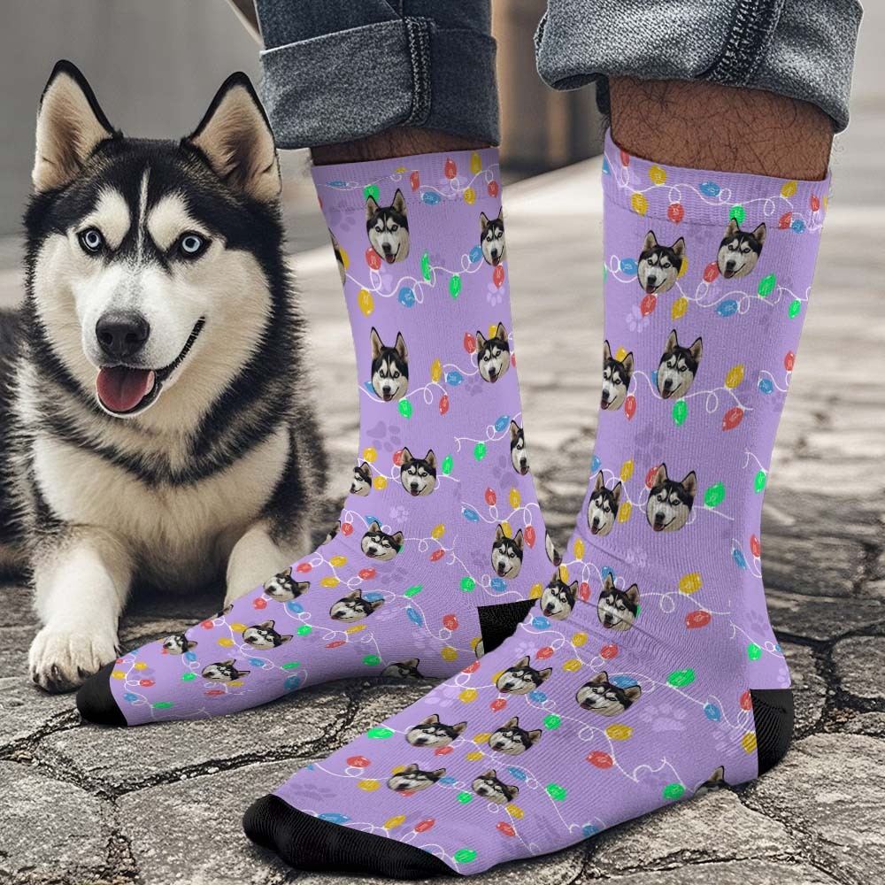 Christmas Custom Face Socks Custom Funny Custom Designs Best Gift Idea Xmas Socks - MyPhotoSocksAu