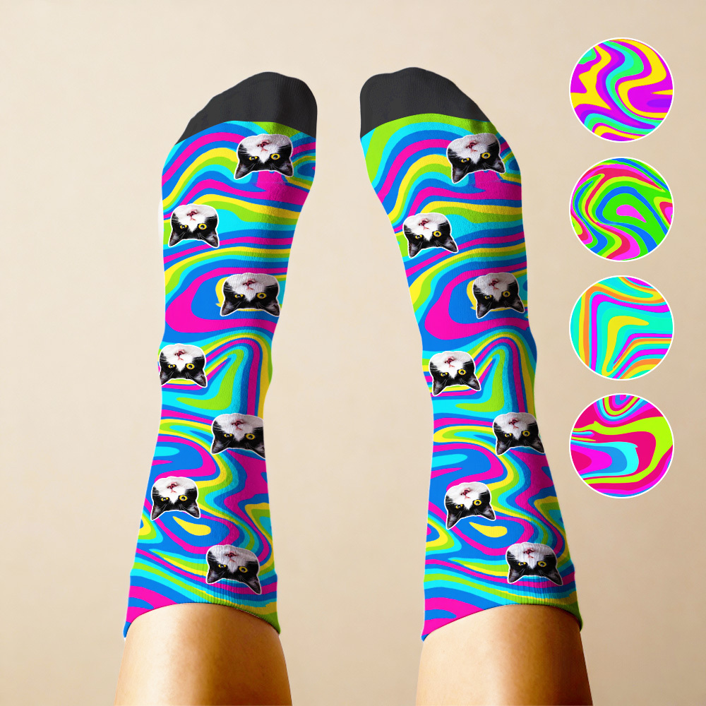 Christmas Socks Custom Funny Face Socks Personalized Funny Custom Design Best Gift Idea for Xmas - MyPhotoSocksAu