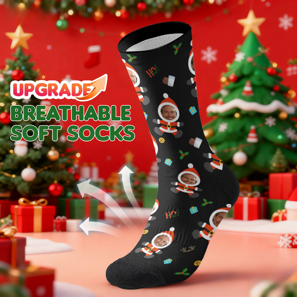 Personalized Pet Dog Theme Socks Christmas Socks Custom I Love You Socks Pet Lover Santa Socks Gift - MyPhotoSocksAu