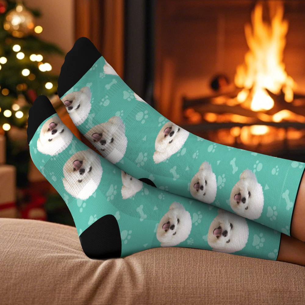 Christmas Socks Custom Face Socks Personalized Funny Christmas Face Socks Gift - MyPhotoSocksAu