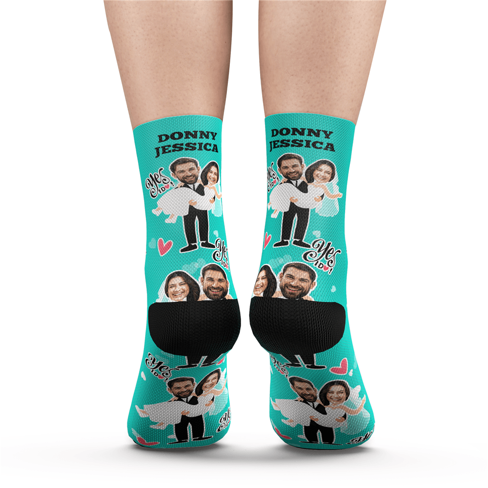 Custom Yes I Do Socks With Your Text - MyPhotoSocks