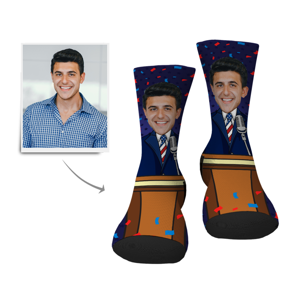 Custom President Face Socks - Myfacesocksau