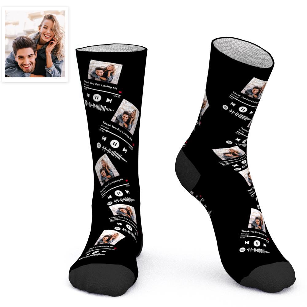 Printed In AU Custom Face Socks Add Pictures Socks