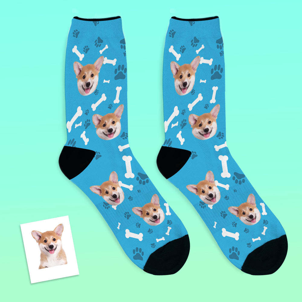 Custom Breathable Face Socks Dog Face Socks